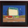 The Flintstones Comedy Hour Drive-In Theater Production Background (c.1970s) - ID: may22526 Hanna Barbera