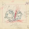 The Hillbilly Bears Paw Rugg Layout Drawing (c.1960s) - ID: may22613 Hanna Barbera