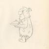 The Flintstones "The Girls' Night Out" Fred Flintstone Production Drawing (1961) - ID: may23559 Hanna Barbera