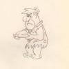 The Flintstones "The Girls' Night Out" Fred Flintstone Production Drawing (1961) - ID: may23564 Hanna Barbera