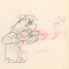 The Flintstones "The Girls' Night Out" Fred Flintstone Production Drawing (1961) - ID: may23569 Hanna Barbera