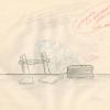 The Flintstones "The Girls' Night Out" Record Store Background Layout Drawing (1961) - ID: may23584 Hanna Barbera
