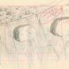 The Flintstones "The Girls' Night Out" Jazz Club Interior Background Layout Drawing (1961) - ID: may23585 Hanna Barbera