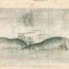 The Flintstones “The Girls' Night Out” Background Layout Drawing (1961) - ID: may23671 Hanna Barbera